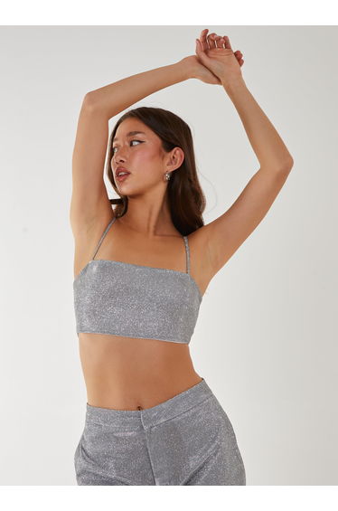 Metallic Crop Top