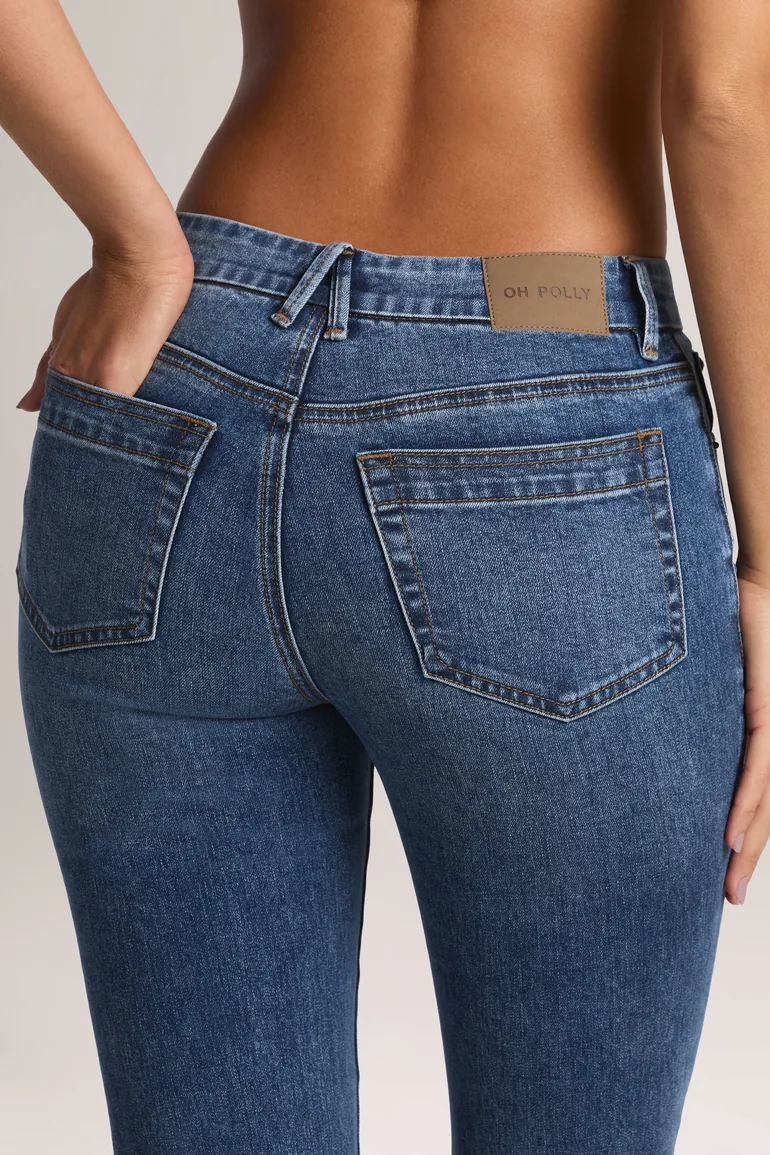 High-Rise Bootcut Jeans in Mid Wash - 4