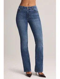 High-Rise Bootcut Jeans in Mid Wash - 5