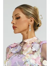 Rudolf Silver Crystal Earrings - 3