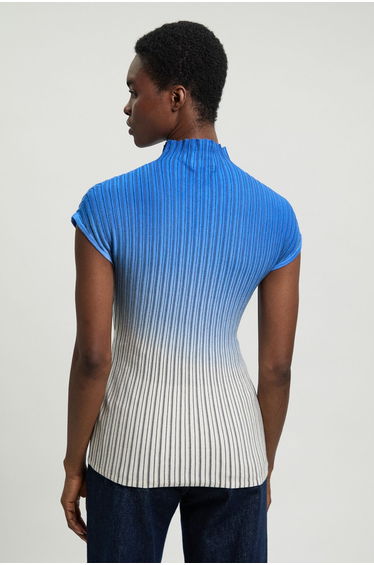 Dip Dye Detail Knitted High Neck Top product thumbnail 2