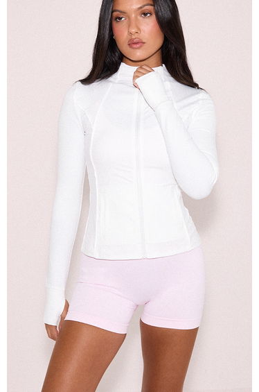 Baby Pink Seamless Scrunch Bum Gym Shorts product thumbnail 2