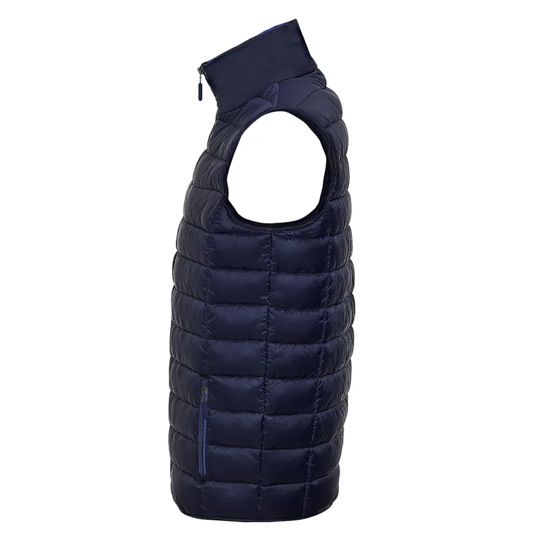 SOLS Mens Wave Padded Water Repellent Bodywarmer/Gilet - Navy - 2