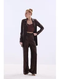Belted Sequin Trousers - 7