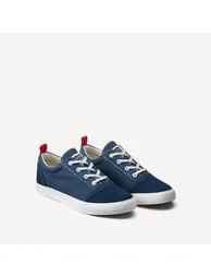 Kids Canvas Trainers with Elasticated Laces - 1