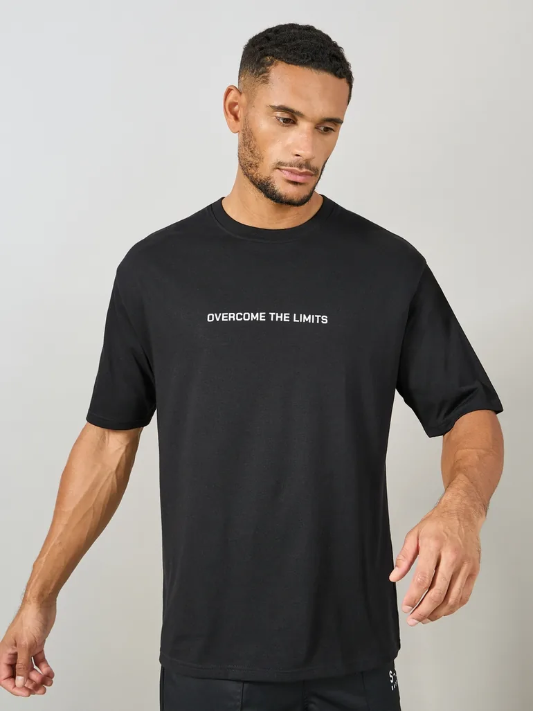 Cotton Rich Oversized Athleisure T-Shirt - 2