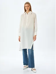 Oversize Midi Tunic Dress - 2