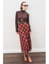 PATTERNED TULLE FLARED SKIRT - 3