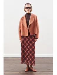 PATTERNED TULLE FLARED SKIRT