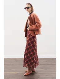 PATTERNED TULLE FLARED SKIRT - 4