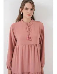 BDART Maxi Viscose Dress with Bow - 1