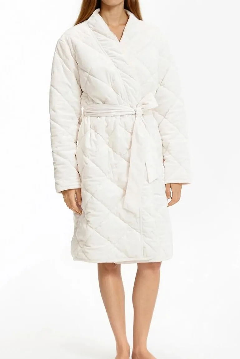 Quilted Velour Lounge Jacket