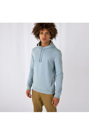 B&C Mens Organic Hoodie - Fogle Blue product thumbnail 3