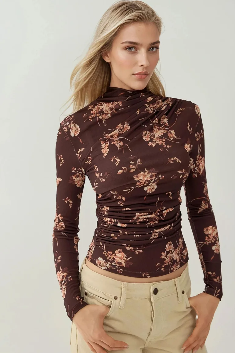 Long Sleeve Printed Top - 5