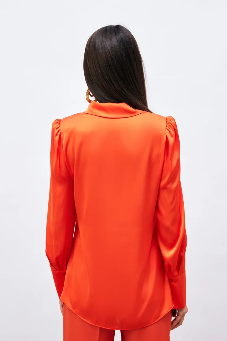 Padded Satin Shirt - 2