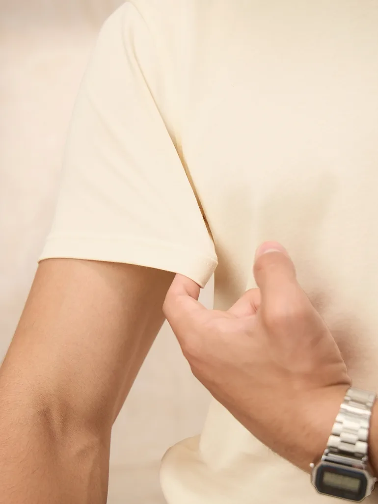Men Off-White Supima Cotton T-Shirt - 3