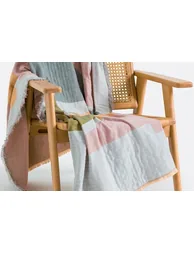 Liz Printed Jacquard Fringed Throw