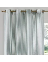 Cottage Cotton/Linen Curtain with Eyelets - 2