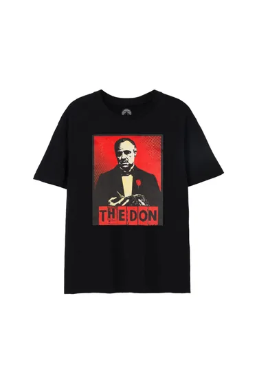 The Godfather Mens Don Vito Corleone T-Shirt - Black