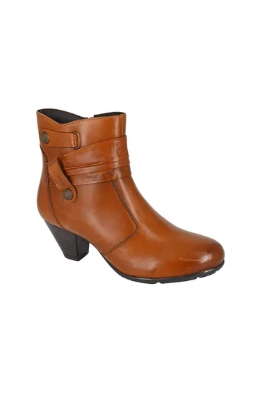 Cipriata Womens/Ladies Claretta Leather Ankle Boots - Tan