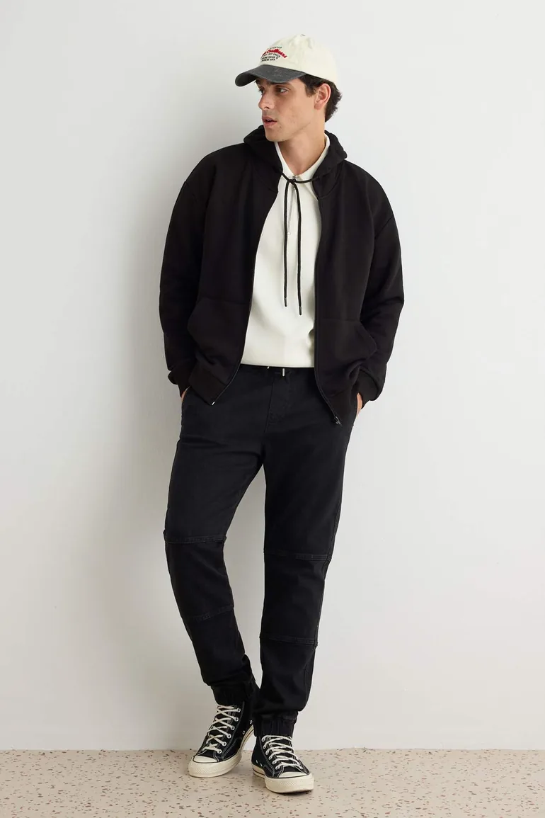 Jeans - Black - Joggers - 1