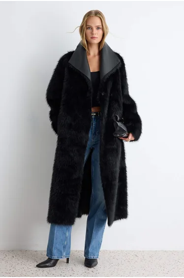 Black Regular Coat