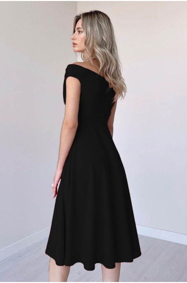 Black A-Cut Woven Dress product thumbnail 3