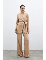 High Waist Patterned Trousers - 4
