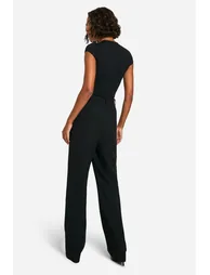 Tall Essential Wide Leg Tailored Trousers - black - 1