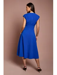 Belted Crepe Dress - 2