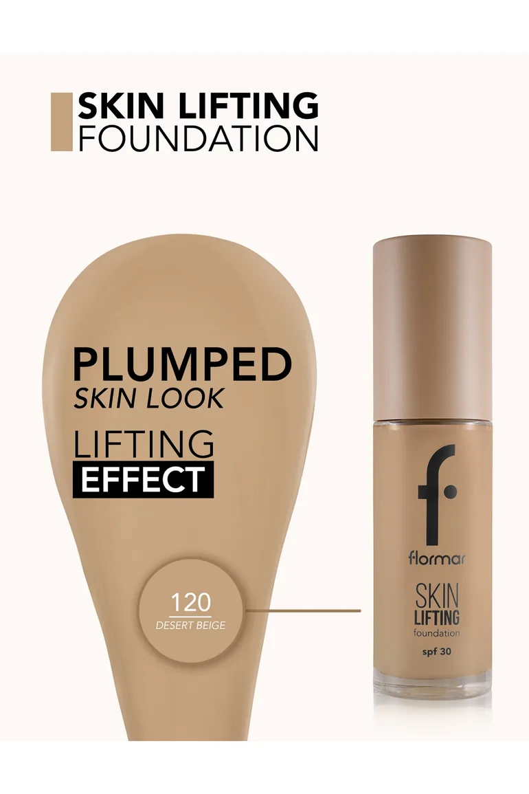 Flormar Skin Lifting Foundation 120 Desert Beige - 4
