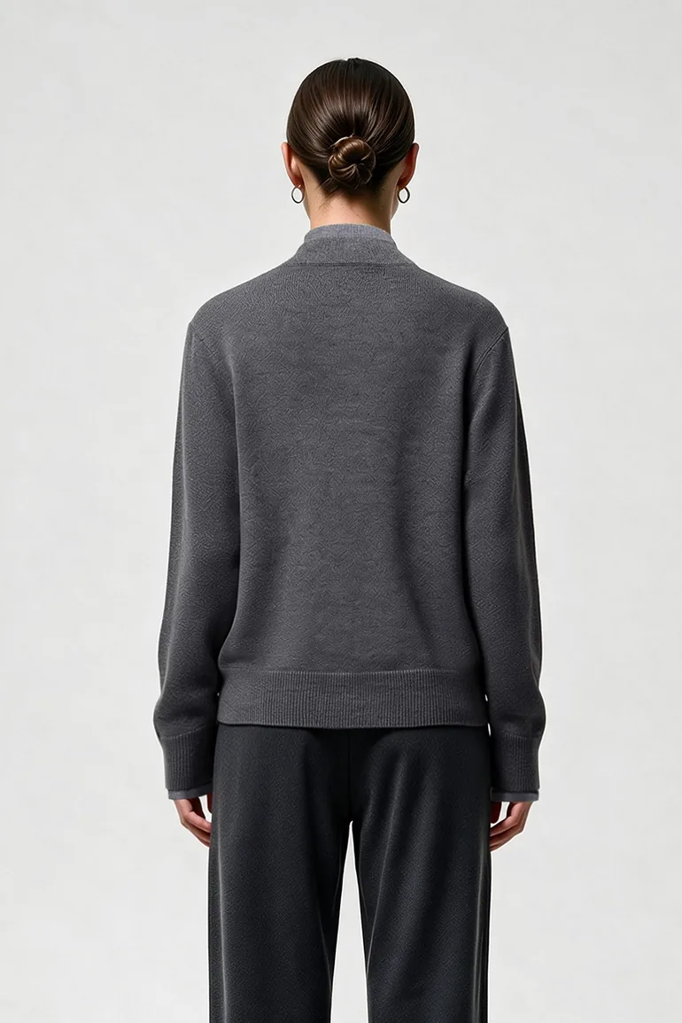 Faux-Layer Color-Block Sweater - 5