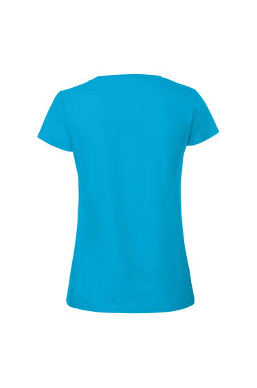 Fruit Of The Loom Womens/Ladies Ringspun Premium T-Shirt - Azure Blue product thumbnail 2