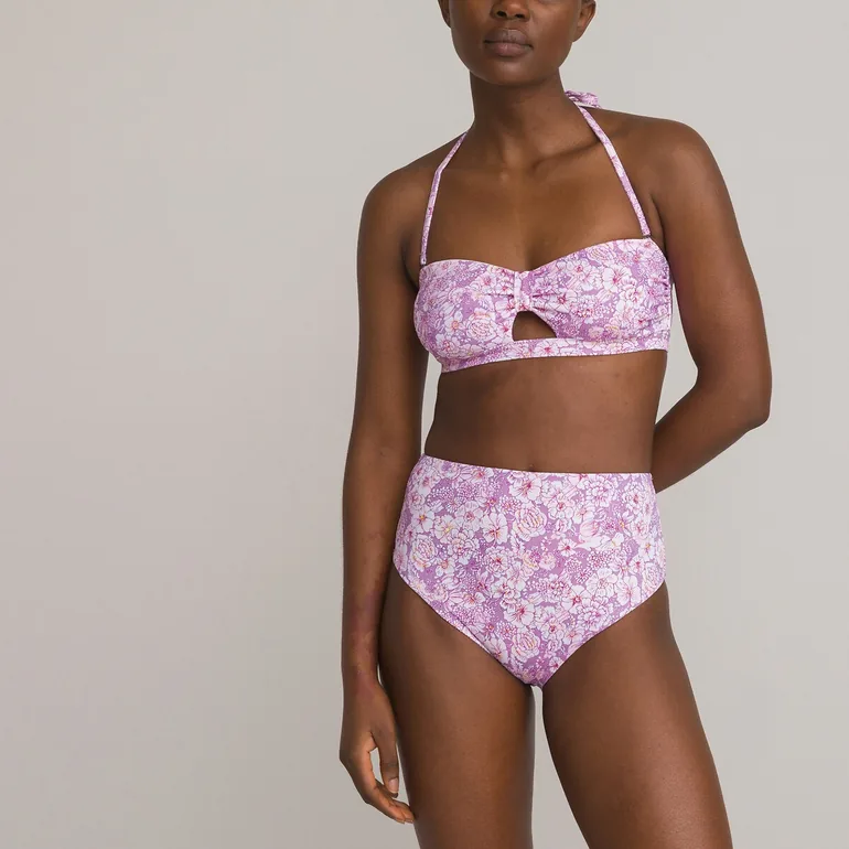 Floral Bandeau Bikini Top - 3