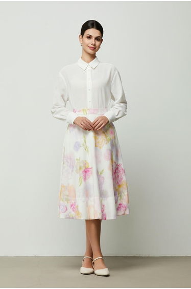 White Cotton Linen Shirt