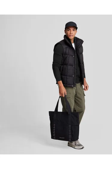 Lambswool Blend Zip Through Cardigan Jet Black Marl