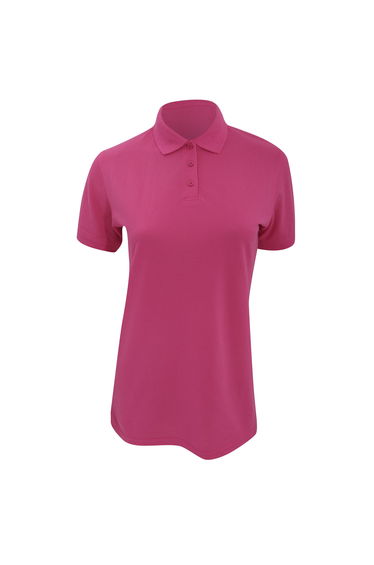 Kustom Kit Ladies Klassic Superwash Short Sleeve Polo Shirt - Magenta