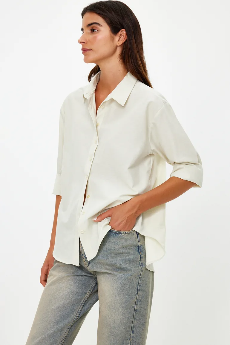 Beige Loose Fit Shirt - 2