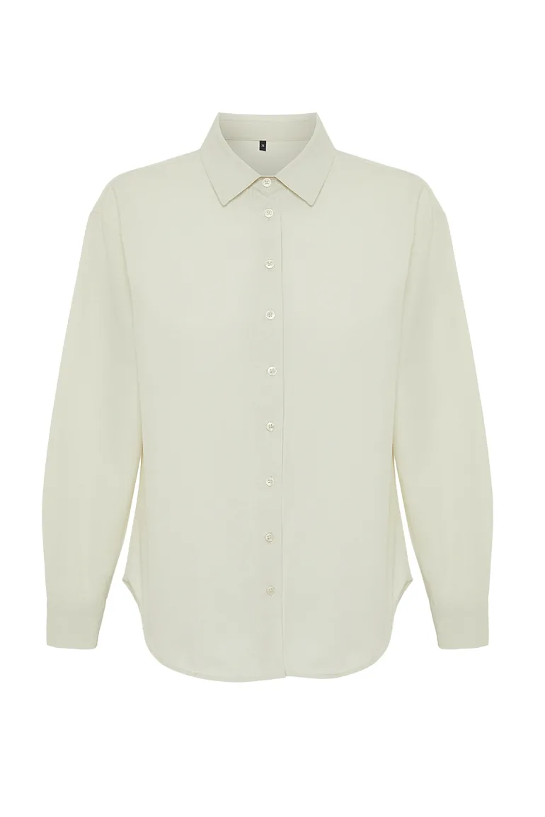 Beige Loose Fit Shirt - 6