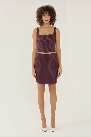 Striped Mini Skirt