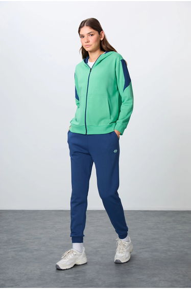 TOMMY Oversized Hooded Zip Sweatshirt And Pants Set