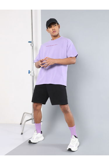Men Oversized Dance Back Print T-Shirt
