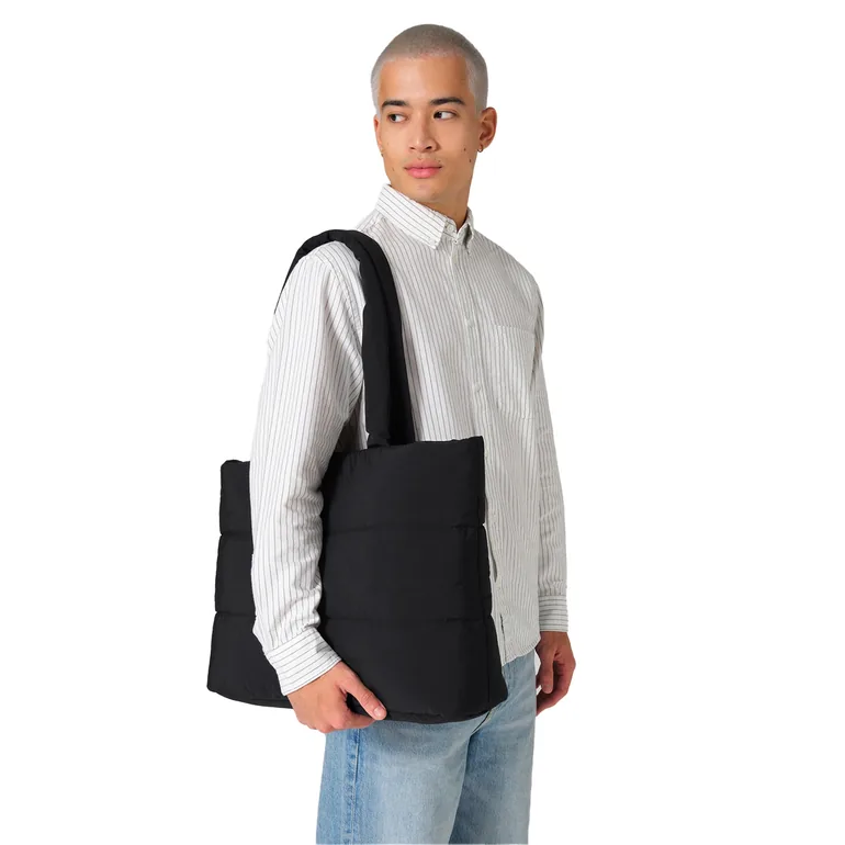 Bagbase Quilted Tote Bag - Black