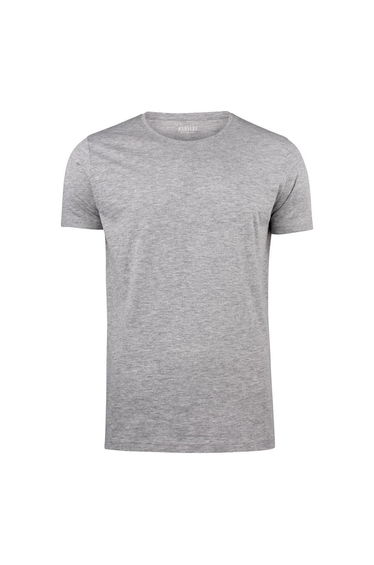 James Harvest Mens Twoville Melange T-Shirt - Grey Melange