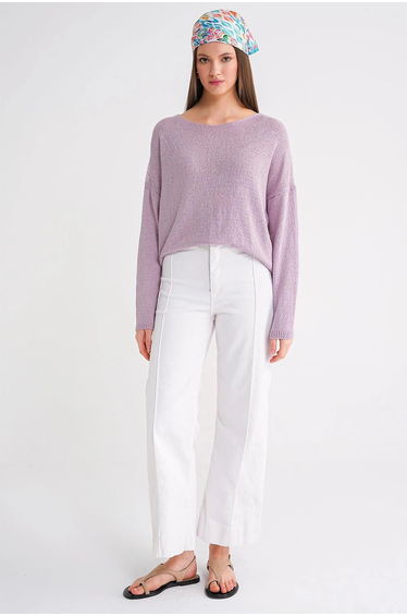 Mixray Oversize Drop Shoulder Knit Sweater