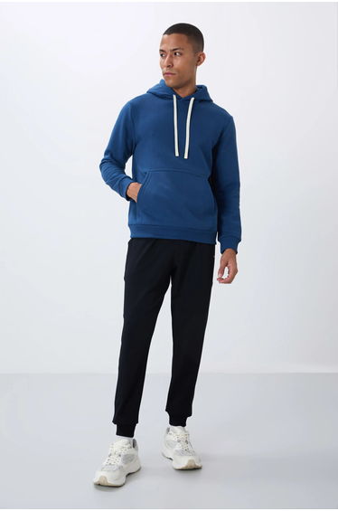 TOMMY Men's Solid Hooded Sweatshirt With Pocket