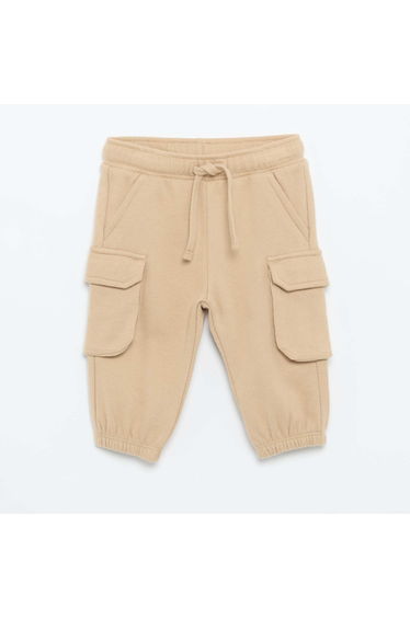 Multi-pocket jogging bottoms BEIGE