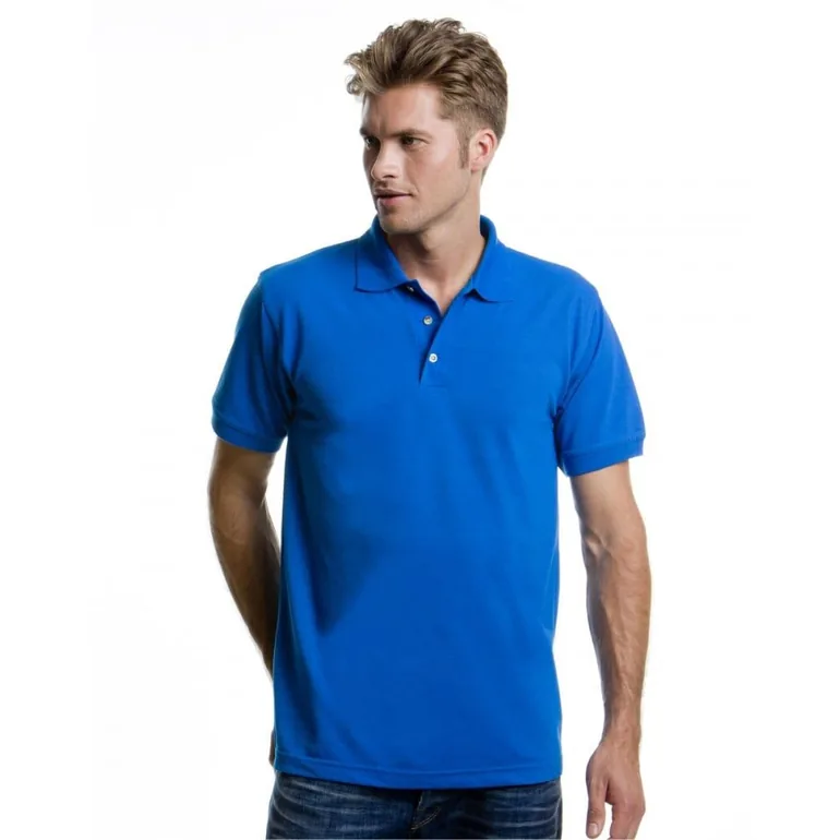 بلوزة بولو رجالي بأكمام قصيرة - أزرق  - 2