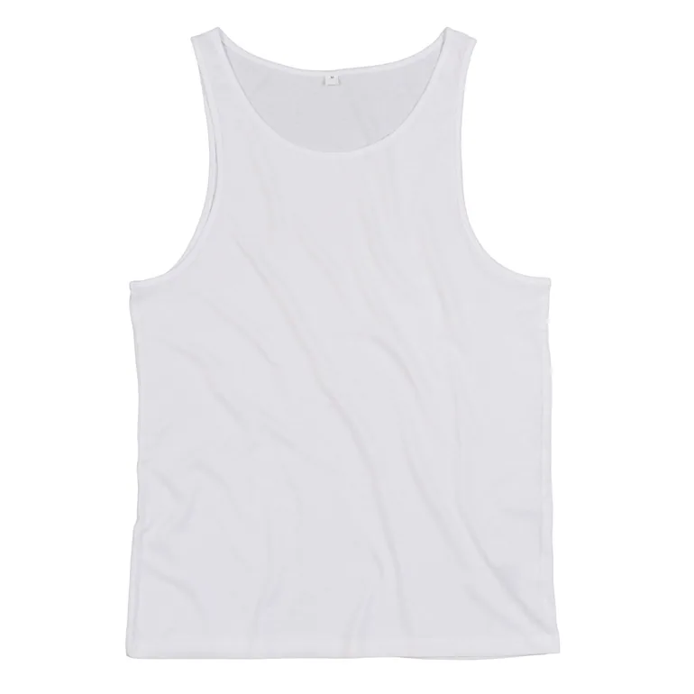 Mantis Mens Drop Arm Holes Vest - White