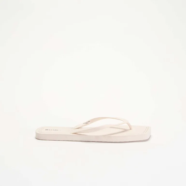 Plain flip-flops BEIGE - 2